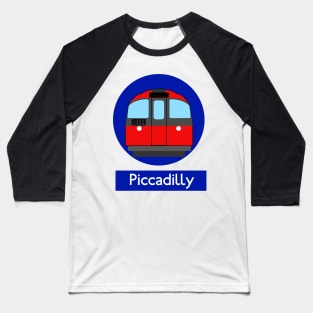 London Underground Subway Piccadilly Baseball T-Shirt